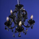 Glass Chandelier Aurora Black Crystal Chandelier
