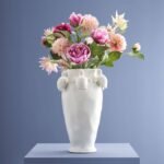 Vase with Turtles White Animal Sculpture