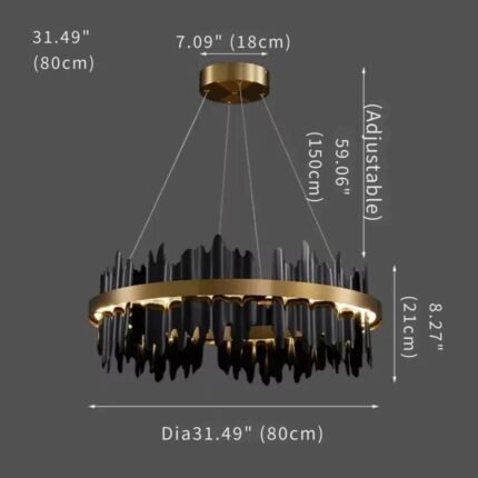 Verda Modern Circular Led Ceiling Light Gold Modern Ceiling Light