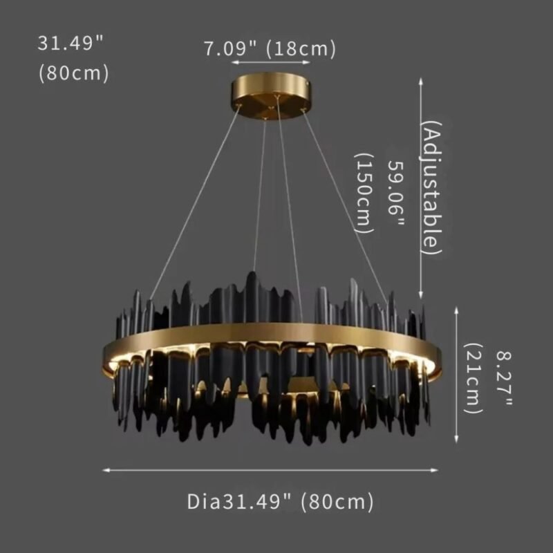 Verda Modern Circular Led Ceiling Light Gold Modern Ceiling Light