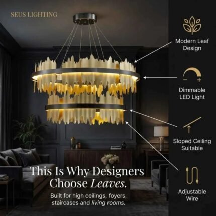 Verda Modern Circular Led Ceiling Light Black Modern Ceiling Light