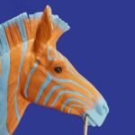 Zebra Zora Wall Lamp Art Sculptures