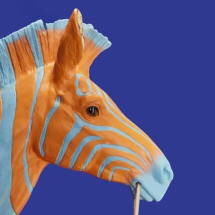 Zebra Zora Wall Lamp Art Sculptures