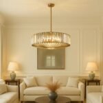 Crystal & Champagne Chandelier Pendants