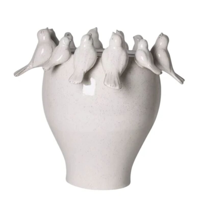 Birds on A Pot Art Sculptures