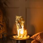 Quirky Gold Lion Animal Lamps