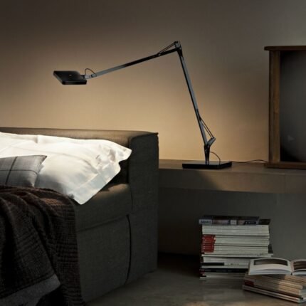 Kelvin LED Base Black Sculptural Table Lamp