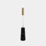 Tiffany Nero Marquina Brass Table Lamp