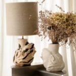 Upside Down Head Sculptural Table Lamp