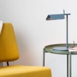Flos Tab Matt Blue LED Sculptural Table Lamp