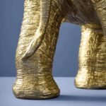 Elephant Stool Gold Animal Sculpture