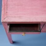Console Table Dynasty Vintage Pink Wooden Console Table