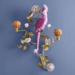 Wall Candle Holder Parrot Bird Sculpture