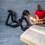 Pipe Man Desk Sculptural Art Lamp