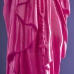 Decorative Figure Virgin Mary Magenta Art Sculptures