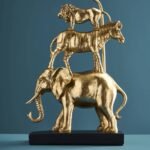 Table Lamp Safari Gold Animal Lamps