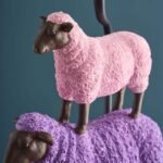Table Lamp with Sheep Colorful Animal Lamps