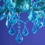 Glass Chandelier Aurora Blue Crystal Chandelier