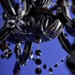 Glass Chandelier Aurora Black Crystal Chandelier
