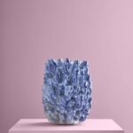 School of Fish Vase with Fish Motif Animal Sculpture