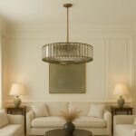 Crystal & Champagne Chandelier Pendants