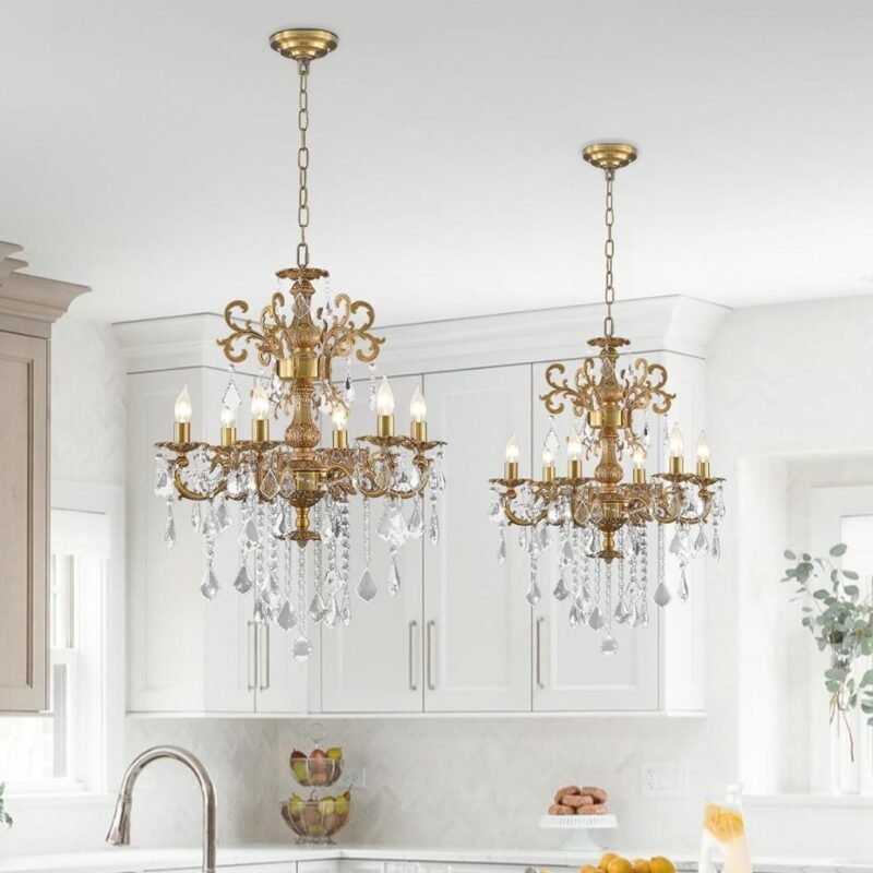 Antique Bronze Crystal Chandeliers | Luxury Chandelier for Dining Room
