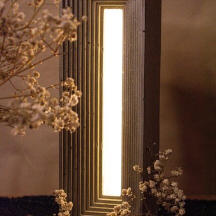 Concrete Sculptural Table Lamp