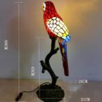 Tiffany Vintage Stained Glass Table Lamp