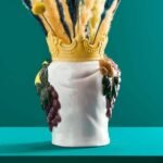 Sicilian Male Bust Decorative Vase Art Sculpture