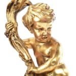 Gilt Cherub Vintage Table Lamp