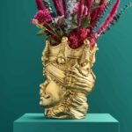 Sicilian Flower Pot Agostina Gold Animal Sculptures