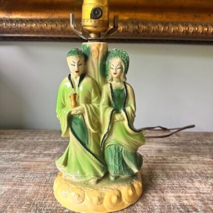 Shawnee Pottery Asian Sculptural Art Lamp | Ceramic Table Lamp