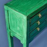 Console Table Dynasty Vintage Green Wooden Console Table