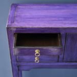 Console Table Dynasty Vintage Purple Wooden Console Table