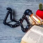 Pipe Man Desk Sculptural Art Lamp