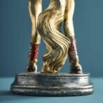 Circus Horse Candle Holder Gold Animal Sculpture