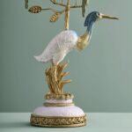 Candle Holder Heron Bird Sculpture