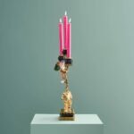 Candleholder Tiger Hand-Painted Animal Sculpture