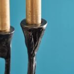 Candlestick Roots Black Art Sculptures
