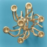 Candlestick Roots Gold Art Sculptures