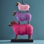 Table Lamp with Sheep Colorful Animal Lamps