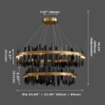 Verda Modern Circular Led Ceiling Light Gold Modern Ceiling Light