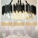 Zen Modern Gold Crystal Chandelier Modern Ceiling Light