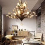 Vintage Black Crystal Tree Branch Chandelier | Crystal Chandelier