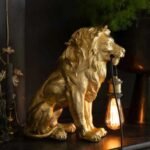 Quirky Gold Lion Animal Lamps