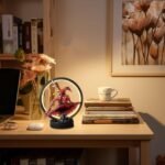 Red Dragon Statue Sculptural Table Lamp