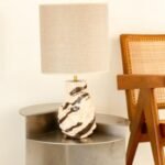 Upside Down Head Sculptural Table Lamp