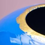 Blue Vase Margarita Medium Art Sculptures