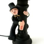 Hobo Drunk Man Leaning Sculptural Table Lamp
