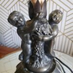 Double Cherub Accent Sculptural Table Lamp